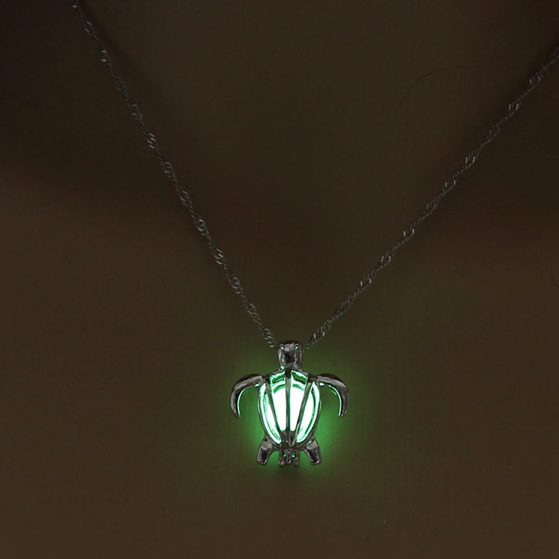 Женское ожерелье с подвеской в виде черепахи серебристого цвета|turtle pendant
