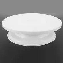 Пластмассовый поворотный стол для торта вращающийся инструмент для украшения торта домашний DIY вращающийся стол для торта 27 см противоскользящая круглая подставка для торта