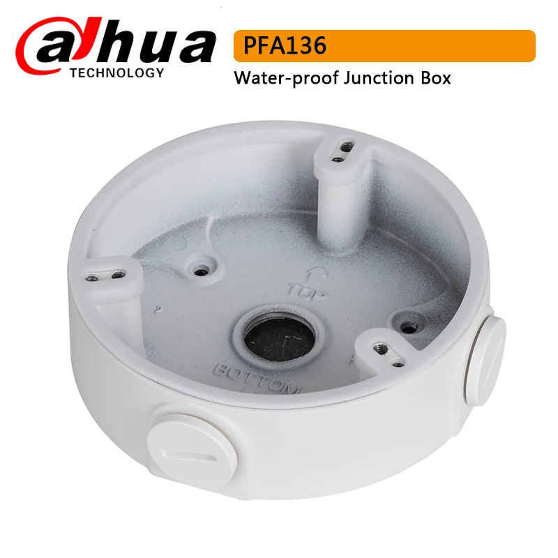 

Original Dahua PFA136 Waterproof Junction Box for Dahua IP Camera IPC-HDW4433C-A & IPC-HDW4233C-A CCTV Mini Dome Camera PFA136