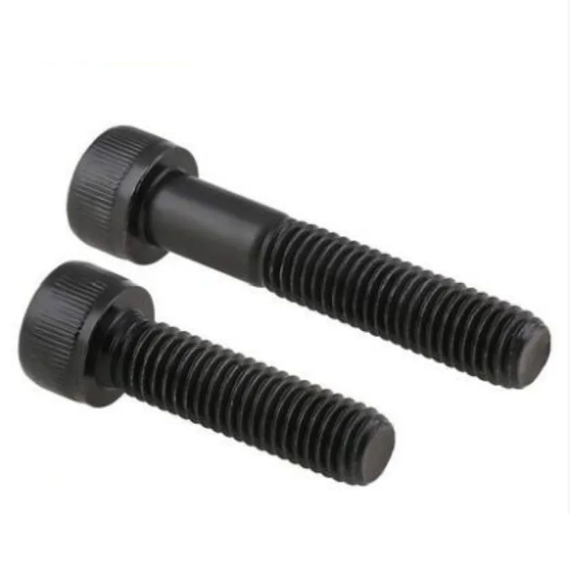 2PCS DIN912 Metric Thread Screws M18 Black Grade 12.9 Alloy Steel Hex Socket Head Cap Screw