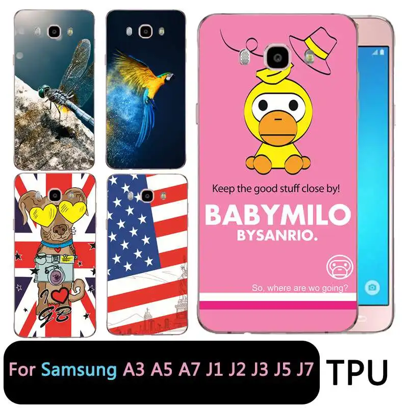 Qmswei силиконовый прозрачный чехол для телефона Samsung Galaxy A3 A5 2017 2016 премьер J1 J2 J5 J3 J7