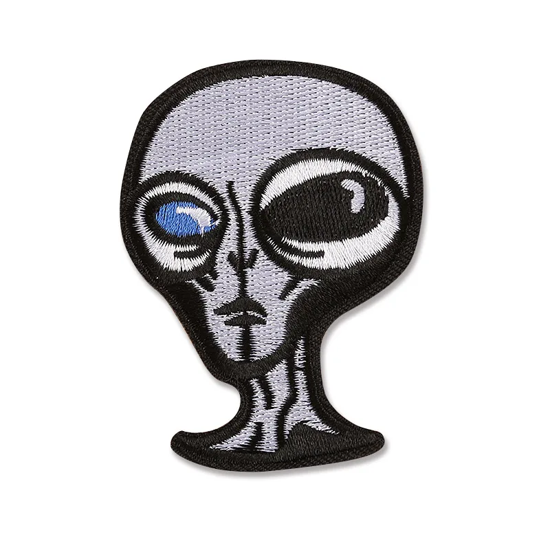 

Space aliens ET Clothes patch Embroidered Iron patches For clothing high quality Badges Stickers Appliques wholesale