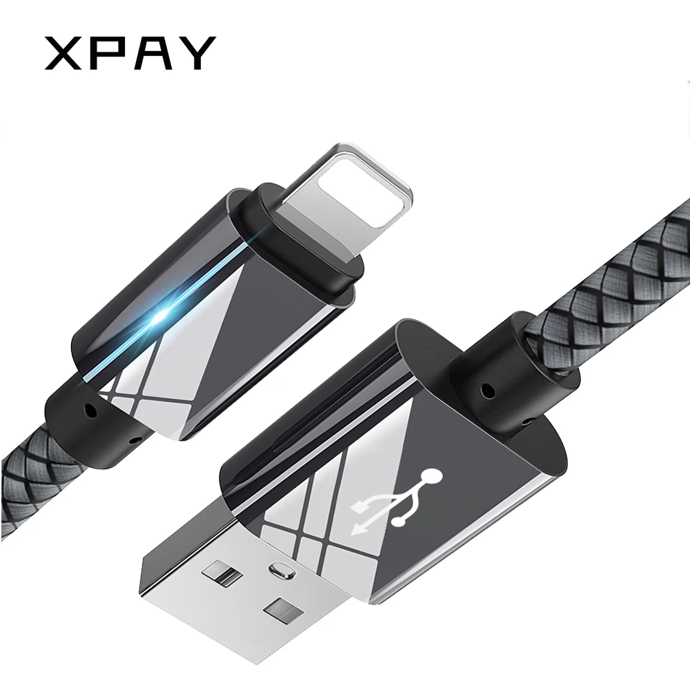 

XPAY Micro USB C Fast Charging Cable 2.4 A Nylon Cord for Samsung for Xiaomi for iPhone Games Playing Phone Charger Cables