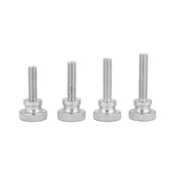 

10pcs M10 Zinc Plated Carbon Steel Flat Knurled Head Bolts Thumb Screws tools new Good