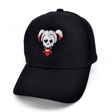 Отряд Самоубийц Харли Квинн Джокер вышивка бейсбольная кепка модная мужская и wo Мужская хип-хоп кепка отряд самоубийц шляпы