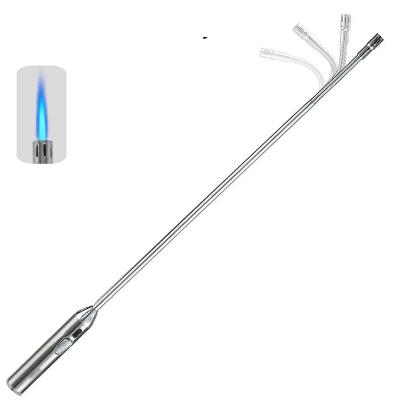 

Extra Long Fire Starter 40-cm Windproof 360 Degree Bendable Reusable Safety Lock Butane Torch Lighter for Gas Cooktop Candle BBQ