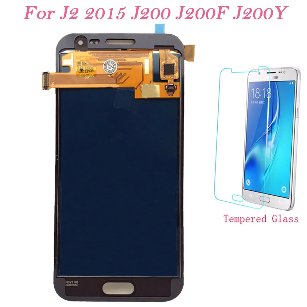 

Test LCD Screen For Samsung Galaxy J200 J200F J200H Touch Screen Digitizer LCD Display Adjust For Samsung J2 2015 J200G LCD 4.7