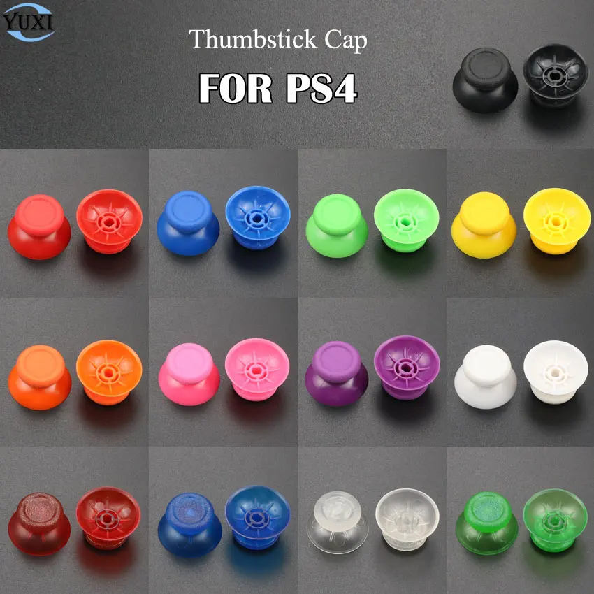 

YuXi 4pcs 3D Analog Thumbsticks for Sony Dualshock 4 PS4 DS4 Controller Analog Thumb Stick Cap Grips