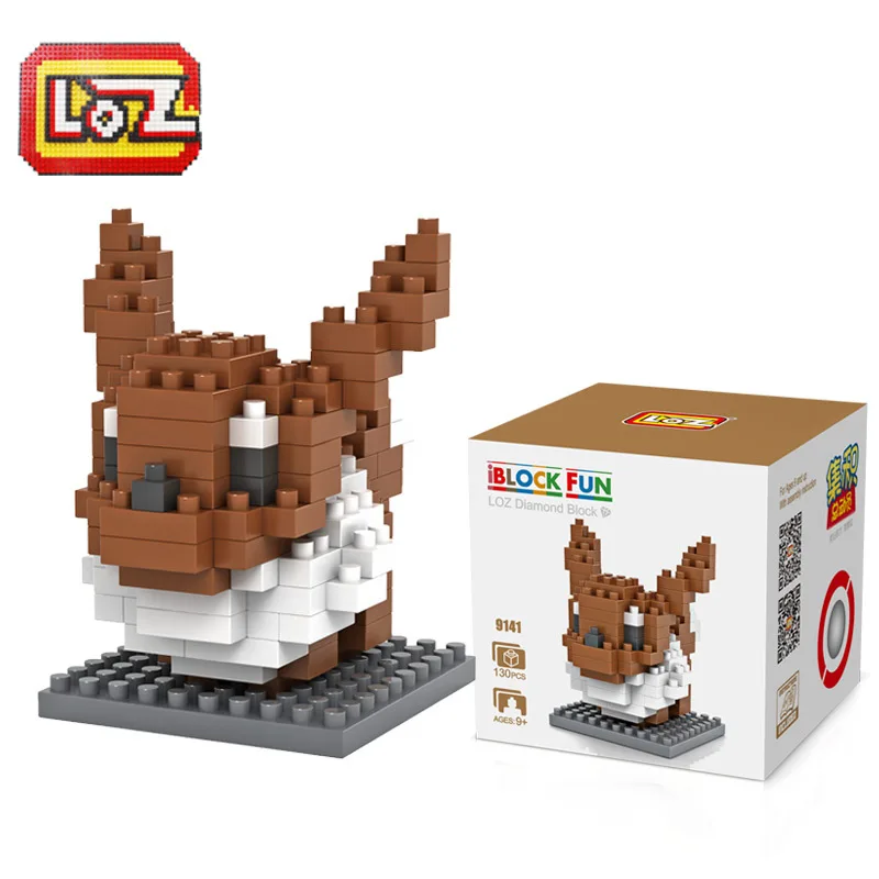 

LOZ Diamant Blocs Figure Fun Briques Jouets Pour Enfants Mignon Animal Renard Poupees Batiment De Noel Cadeaux Micro 9141