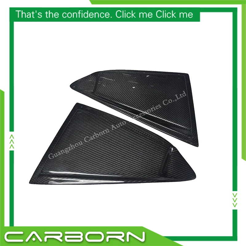 

For Chevrolet Camaro 2016 2017 Carbon Fiber Add On Style Side Window Quarter Scoop Louvers