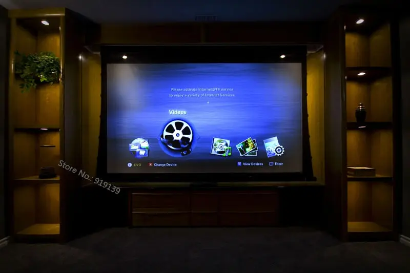 Motorized Tab-tension projection screen pic 26