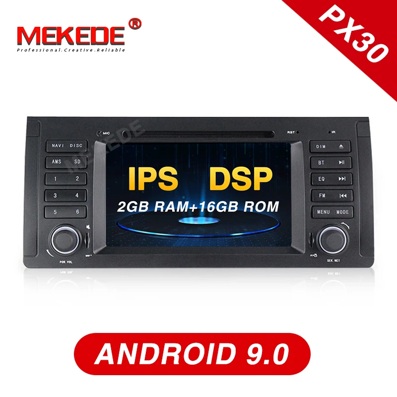 MEKEDE Android 9 0 1 Автомобильный dvd-плейер din для BMW e53 E39 X5 с gps BT Радио RDS USB Руль управления