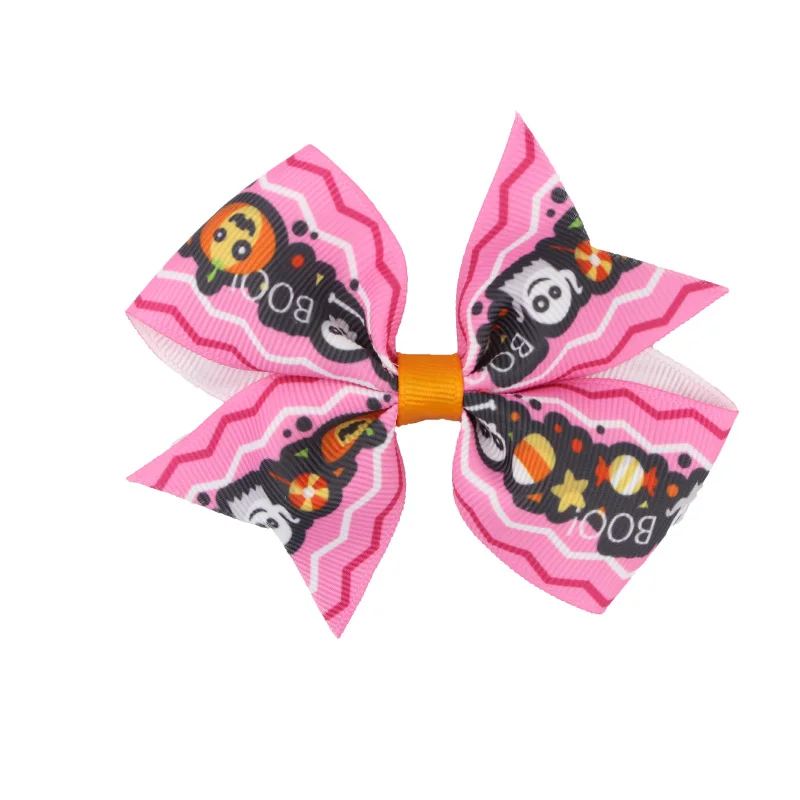 Kids' Solid Grosgrain Ribbon Hairbow with Clips Handmade Glitter Edge Hair Bow Girls' Headwear  Head Accessories (11)
