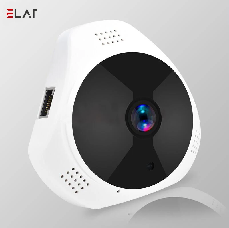 

ELAF IP Camera Wireless 360 Degree Panoramic VR Home Security Surveillance Motion Detection Alarm IR Night Vision 960P HD Camera