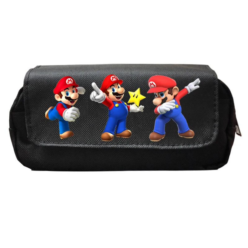 Чехол для карандашей Super Mario, для мальчиков и девочек, для хранения канцелярских принадлежностей, модные милые подарки для детей, красивая вместительная сумка для ручек