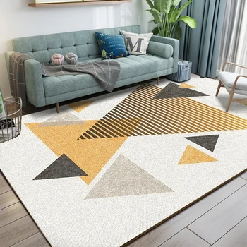 

Geometric Modern Ins Nordic Carpet For Livingroom Non-slip Large Carpet For Bedroom Parlor Thick Polypropylene Rugs Study Room