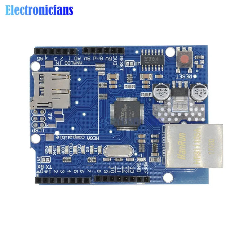 Сетевая плата расширения Ethernet Shield W5100 модуль для основной платы Arduino UNO R3 ATMega 328 1280