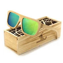 BOBO VOGEL BS052 MensPilot Klassische Holz Sonnenbrille Frauen Polarisierte UV400 Schützen Beschichtung Spiegel Holz Sonnenbrille in Box