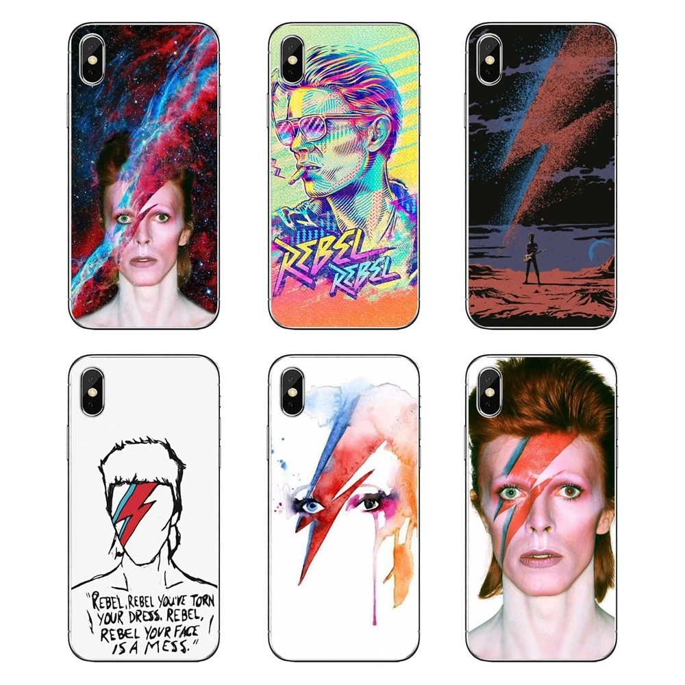 

Transparent Soft Cases Covers For LG G7 Q6 Q7 Q8 Q9 V30 X Power 2 3 For OnePlus 3T 5T 6T David Bowie