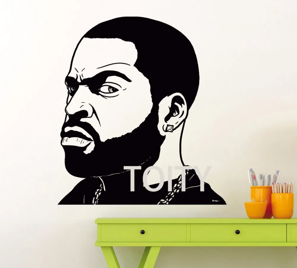 

Ice Cube Rap Music Wall Decal Vinyl Music Hip Hop Sticker Decor Home Mural