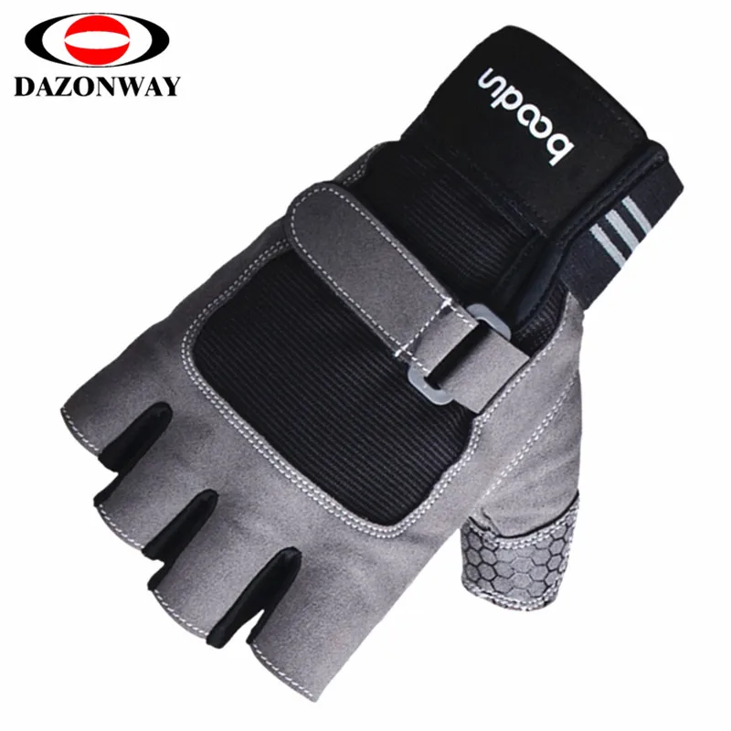 2019 New Gym Gloves Heavyweight Sports Exercise Weight Lifting Gloves Body Building Training Crossfit Sport Fitness Gloves S~L