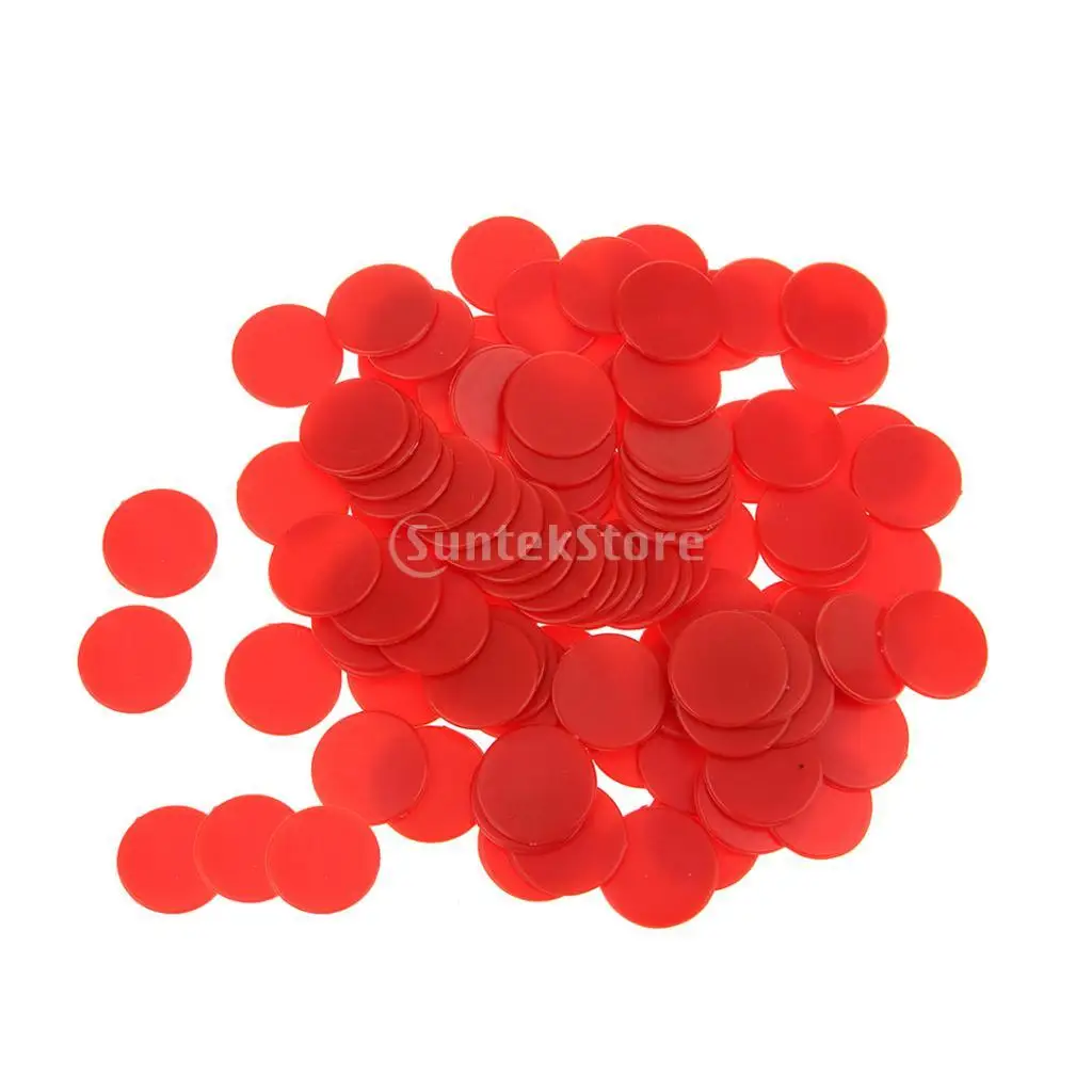 Pack of 200 Plastic Board Game Counters Games Chip Kids Numeracy Teaching Toy