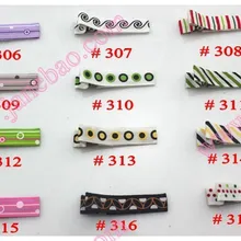 1000 шт 1,7" Iined с двумя зубцами зажимы смешанные цвета ленточные зажимы для волос заколки аксессуары
