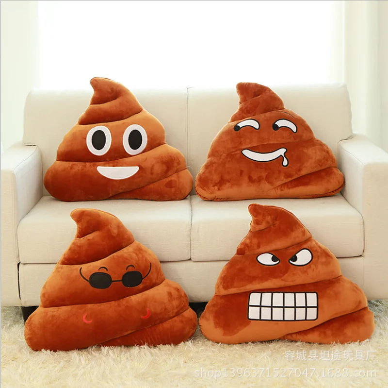 

Poop Poo Family Emoji Emoticon Pillow Stuffed Plush Toy Soft Cushion Doll