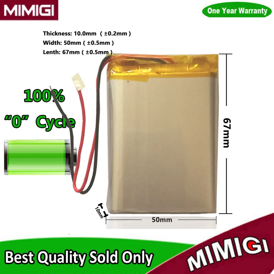 3 7 V 4000mAh 105068 толстый полимерный аккумулятор для GPS PSP планшет ПК Power bank MID DVD PDA