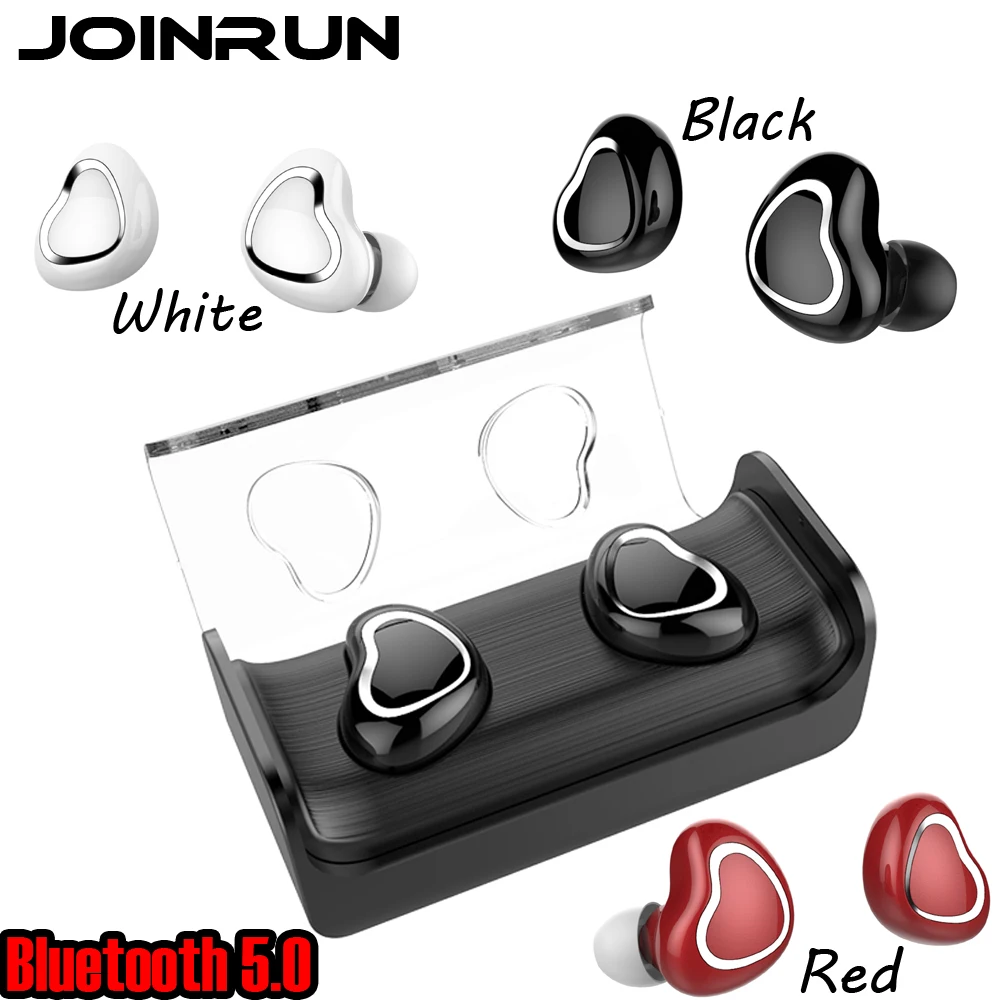

Joinrun TWS Wireless Bluetooth Earphone Microphone In-ear Earbud Small Headset Invisible Earpiece with Power Bank Charging Box