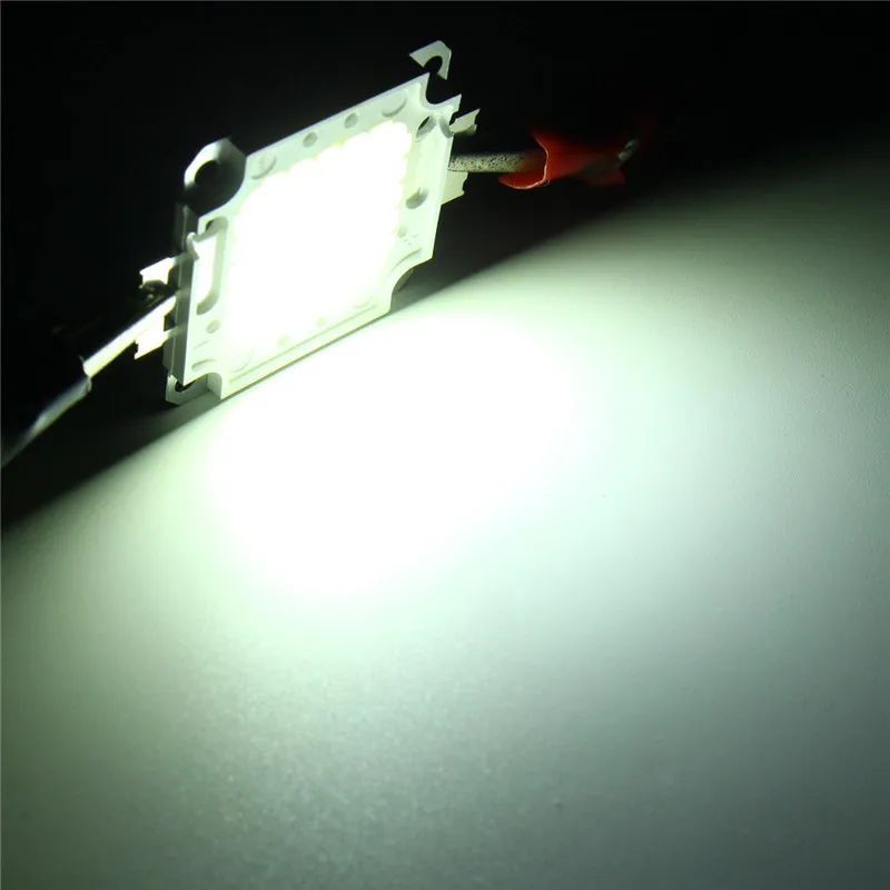 Smuxi Светодиодный драйвер питания Водонепроницаемый IP65 мощностью 10 Вт, 20 Вт, 30 Вт, 50 Вт 70 Вт 100 Вт высокой мощности Мощность светодиодный SMD со встроенными лампами чип AC85-265V - Испускаемый цвет: pure white