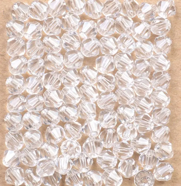 100pcs/Bag Grade AAA 4mm 5301 Seed Bicone Bead Wholesale 4 mm Bicone Roundlle Glass Crystal Beads 30 Color Pick 