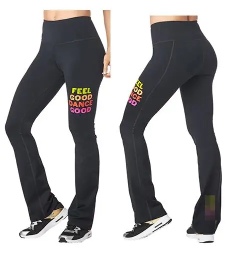 

FIT FUNKY Womens Groovy High Waisted Flare Leggings running slimming bottoms clothes cargo pants trousers long pants P836