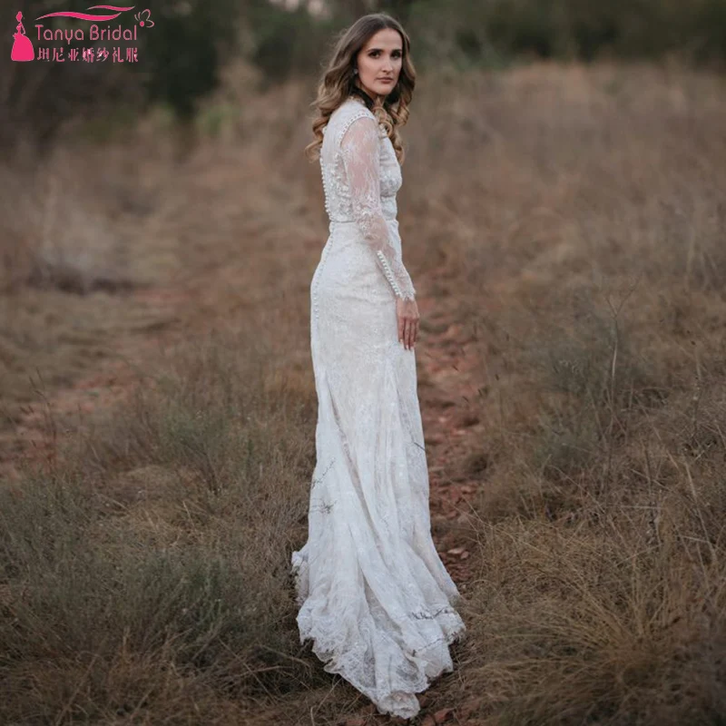 Long Sleeve Lace Wedding Dresses 2019 Elegance Marries Rustic