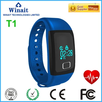 

Winait cheap T1 smart bracelet with call alarm time display smart bluetooth