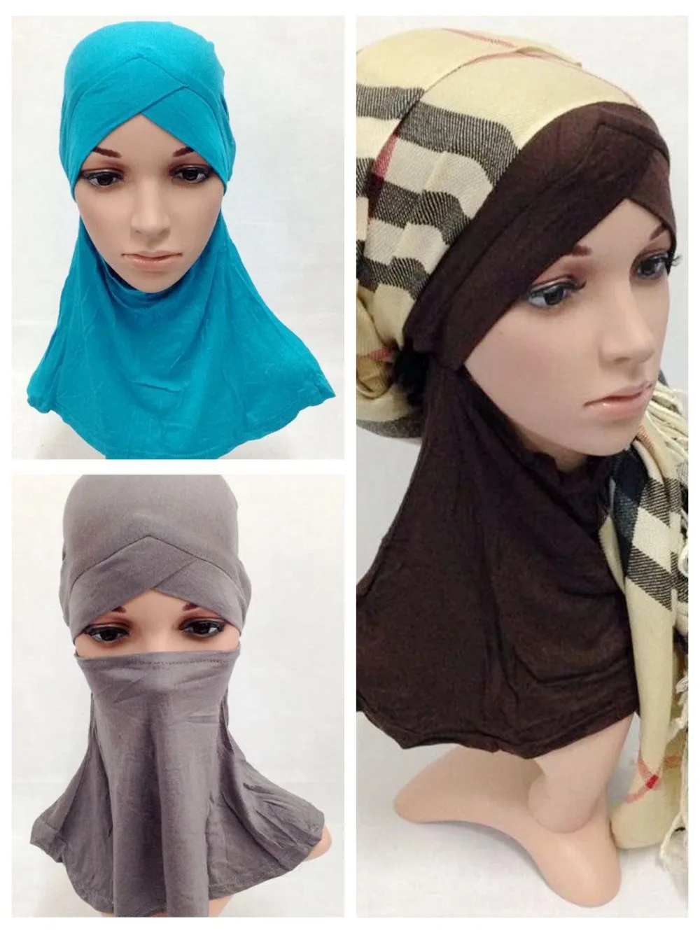 Новое поступление кроссовер ниндзя мусульманский хиджаб колпачки исламские шарф XM130