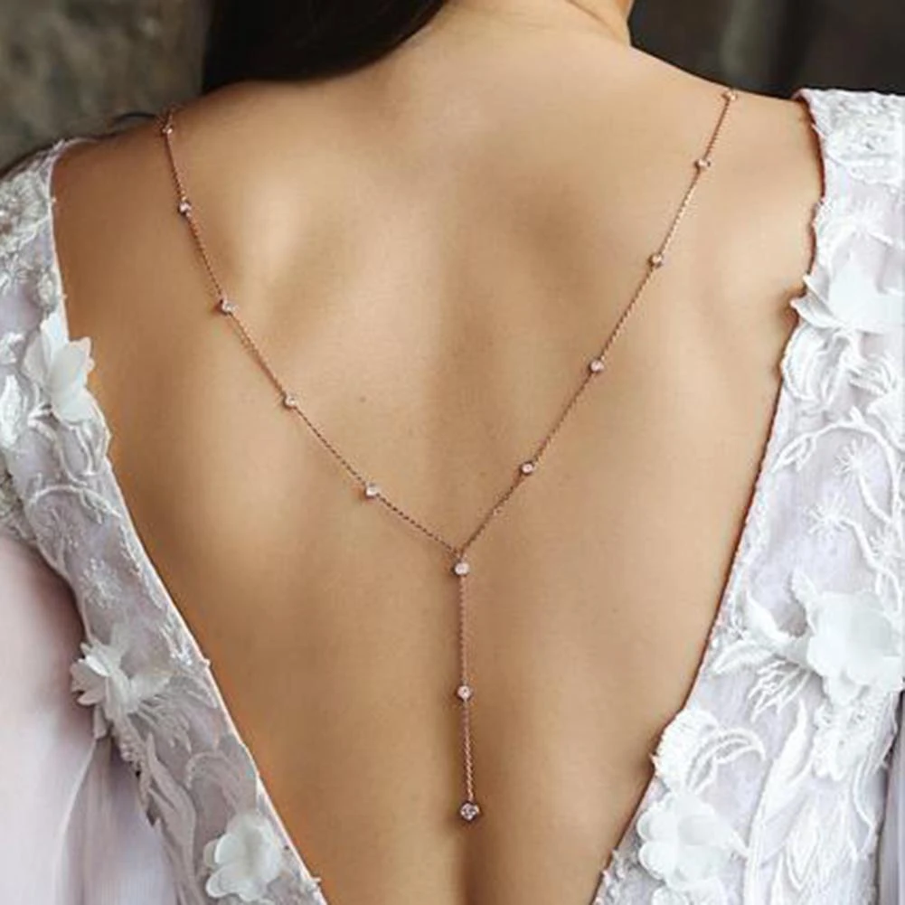 Back necklaces for wedding Clearance