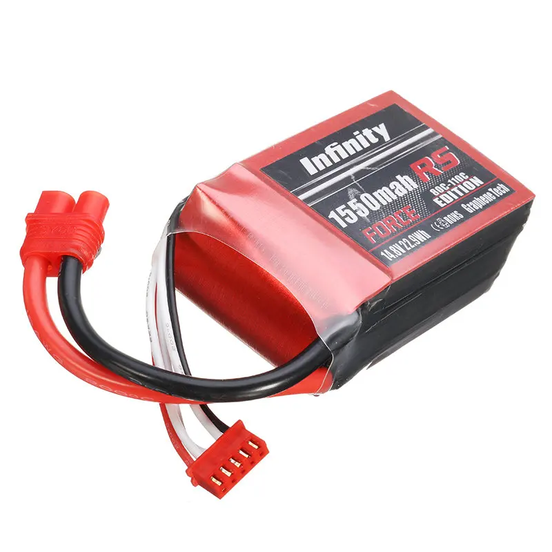 14,8 В 1550 мАч 80C 4S RS FORCE EDITION перезаряжаемый lipo-аккумулятор SY60 разъем для бесконечности Графен для RC игрушечные лошадки