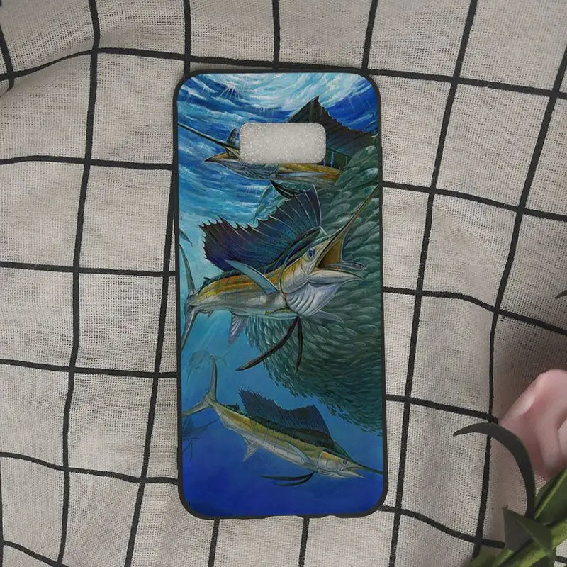 blue marlin fish jumping