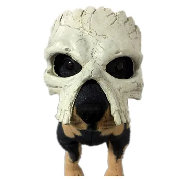 

Dog mask halloween scary skull masks pet costumes horror Prank funny accessories big dog scarf