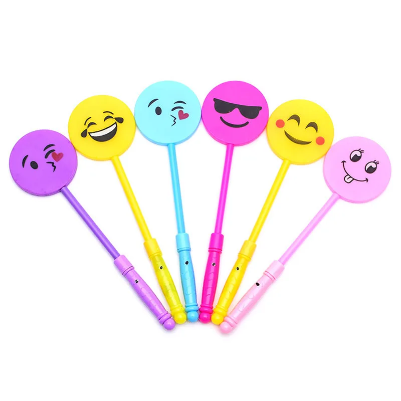 300 stks светодиодный Kleurrijke концерт вечерние клуб Cheer Glimlach Gezicht Emotie Glowsticks светящиеся