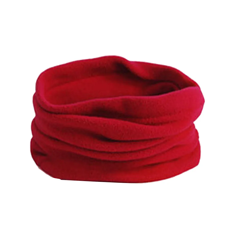 Мужская и женская унисекс полярная шапка, теплая маска для лица, шапка, зимняя шапка, бини зимняя теплая Балаклава с воротником под горло - Цвет: red