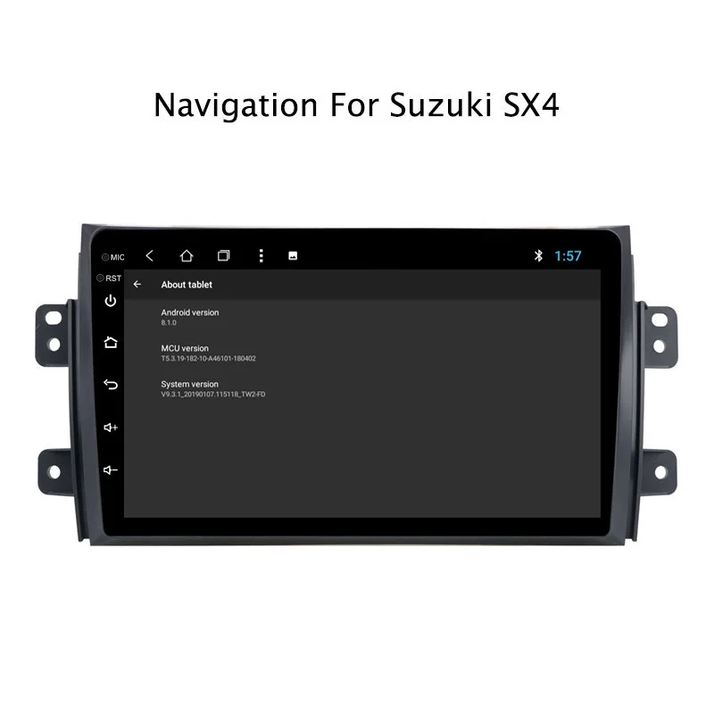 Clearance NAVITOPIA 9inch 2G RAM 32G ROM Android 8.1 Car DVD Multimedia GPS Navigation for Suzuki SX4 2006 2007 2008 2009 2010 2011 5