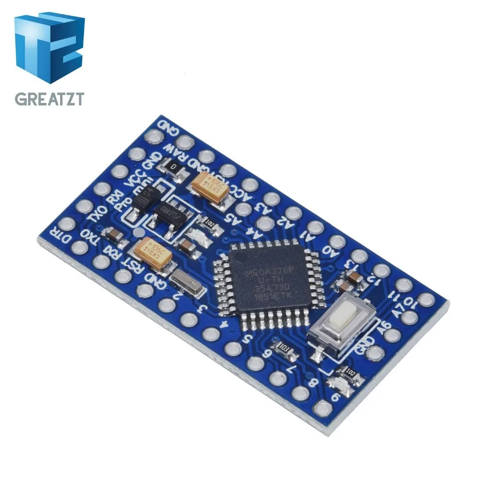 GREATZT ATMEGA328P Pro Mini 328 мини ATMEGA328 5 В/16 МГц ATMEGA328 3,3 В 8 МГц для Arduino