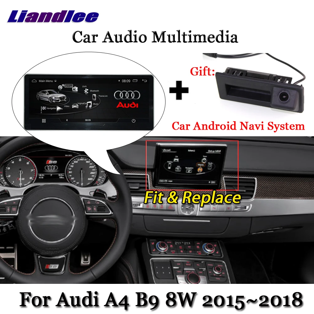 Liandlee автомобильная система Android для Audi A4 B9 8W~ стерео радио DVD tv Carplay камера gps Navi Навигация экран мультимедиа