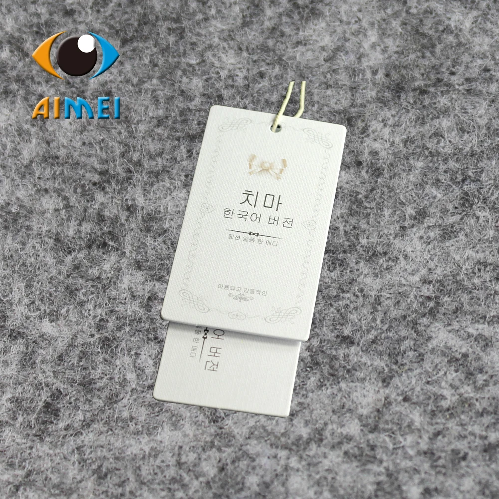 Customized/custom 700gsm coated paper hang tags cloth printed hang tag