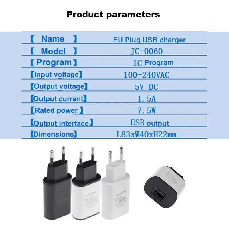 USB-Fast-Charger-EU-Plug-5V-2A-Wall-charger-Travel-Power-Adapter-For-iPhone-7-6