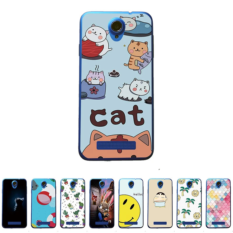

For Fly IQ4415 Spark Solf TPU Silicone Case Flower Mobile Phone Cover Bag Cellphone Housing Shell Skin Mask DIY Customize Case