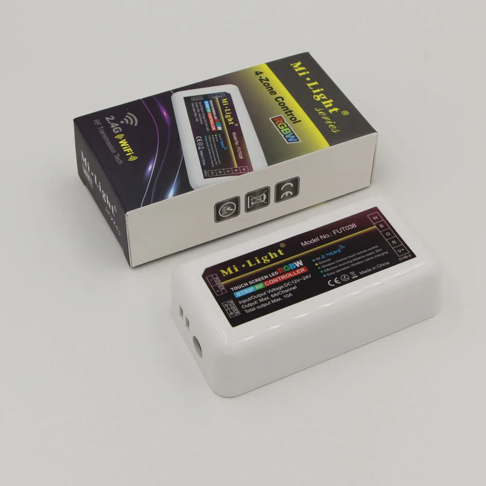 

12-24V 10A 4 Zone wifi led RF strip Controller 2.4G Dimmable wireless for 5050 3528 3014 RGBW RGB RGBWW led strip