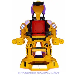 Очень смешно развлекательного оборудования электронные шагающий робот Железный человек симулятор игровой автомат